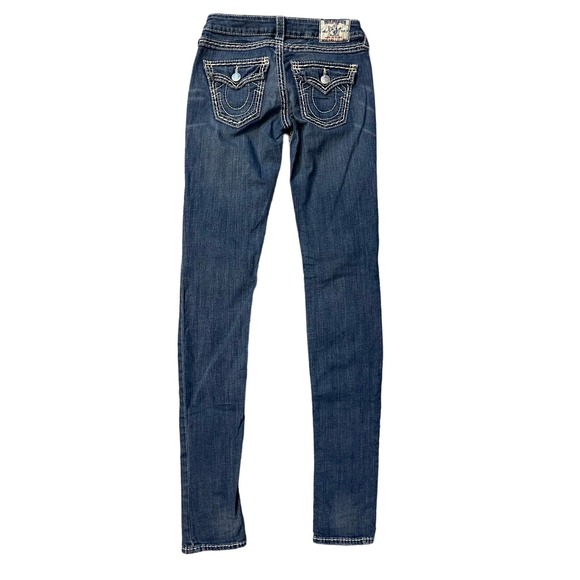 Women’s True Religion Contrast Stitch Skinny Denim Size‎ 28 - Picture 2 of 9